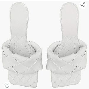 New in the box. NEVER WORN White slip on mule